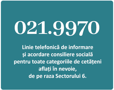  021.9970: Instrument de informare și consultanță pentru cetățenii Sectorului 6 